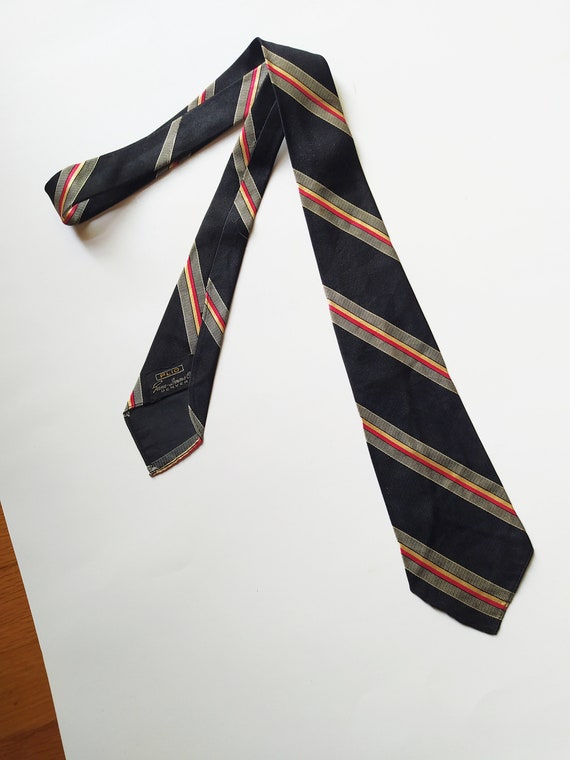 1930s Sidney Smartest Striped Necktie / Vintage 3… - image 4