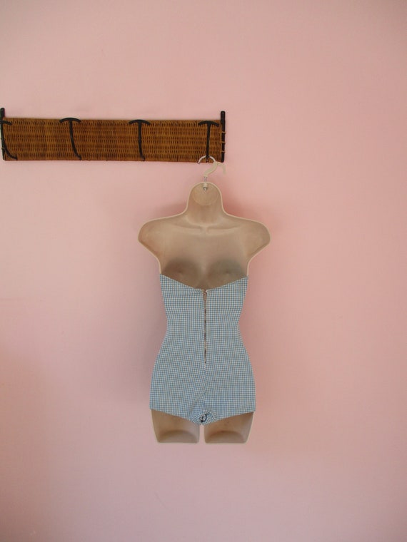 1940s Chic Colorblock Connie Swimsuit / Vintage 4… - image 9