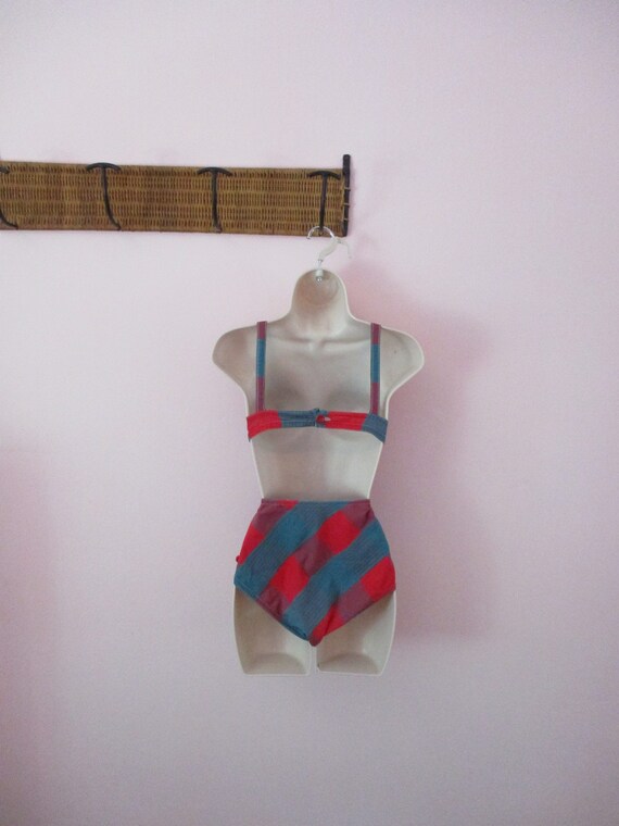 1940s Tess Terrific Tartan Swimsuit / Vintage 40s… - image 10