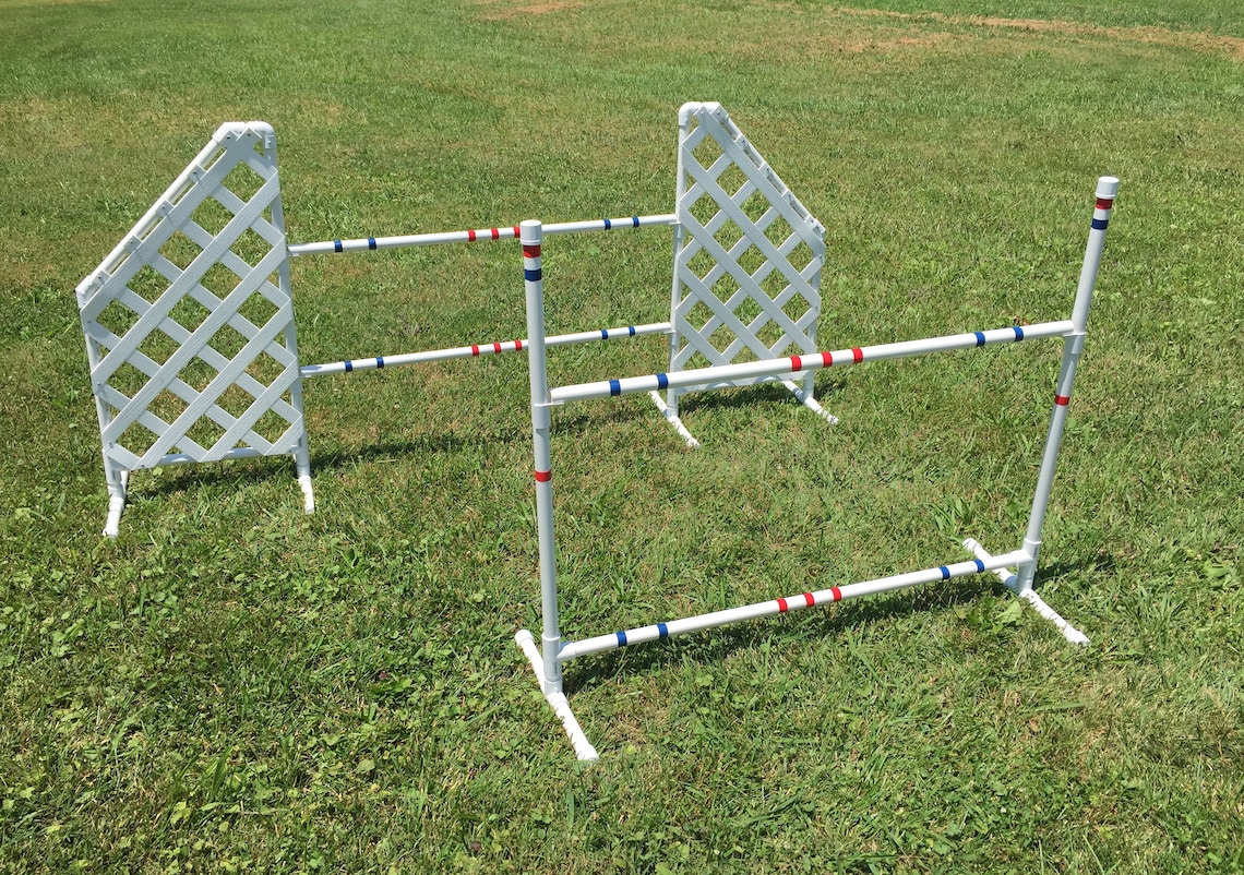 Dog Agility Equipment Wing Jump and Bar Jump Combo Set Etsy