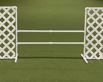 2 Budget Friendly Dog Agility Training Wing Jump. Great for Hobby Horse Too!  Choose your Bar length. *Free US shipping
