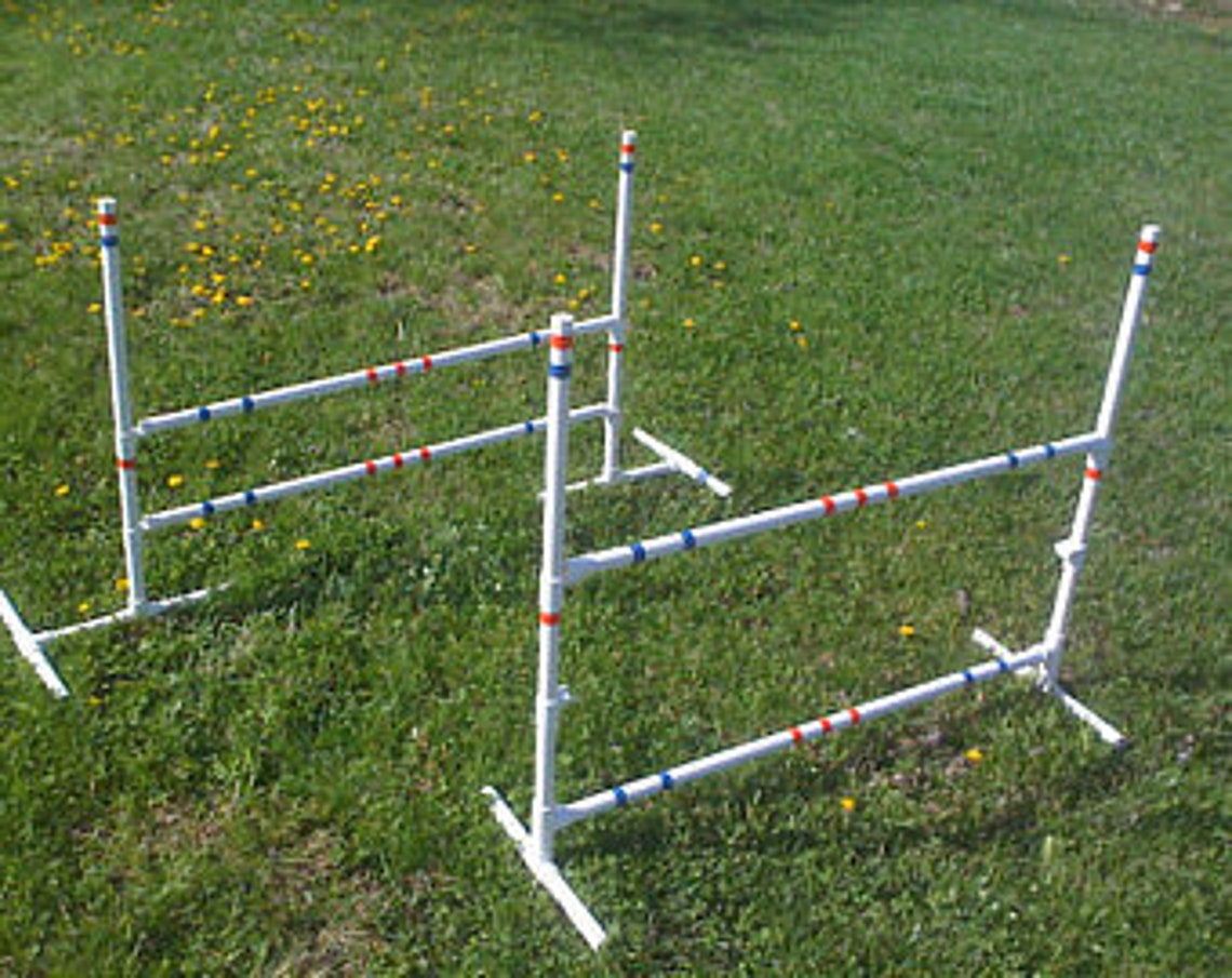 Dog Agility Equipment Training Bar Jump and PVC Ring Jump Etsy