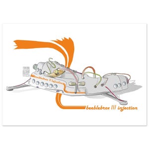 Beeblebrox Injection – Spaceship Art Print | Sci-Fi Illustration | Space Wall Art | DO LIXO À LUA