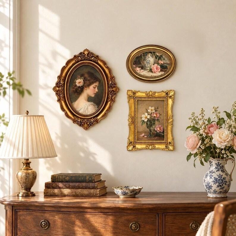 Antique Oval French Picture Frame - Etsy