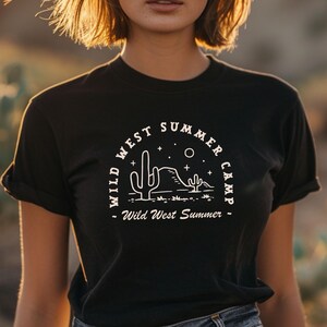 Wilder Westen Sommer Camp Shirt, Camping T-Shirt, Retro Camp Counselor T-Shirt, Familie passendes Shirt, Vintage Camping T-Shirt, Freund Camping Tshirt