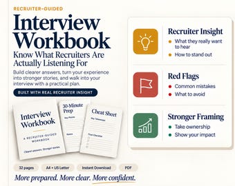 Interview Workbook | STAR Method & Behavioral Interview Prep PDF
