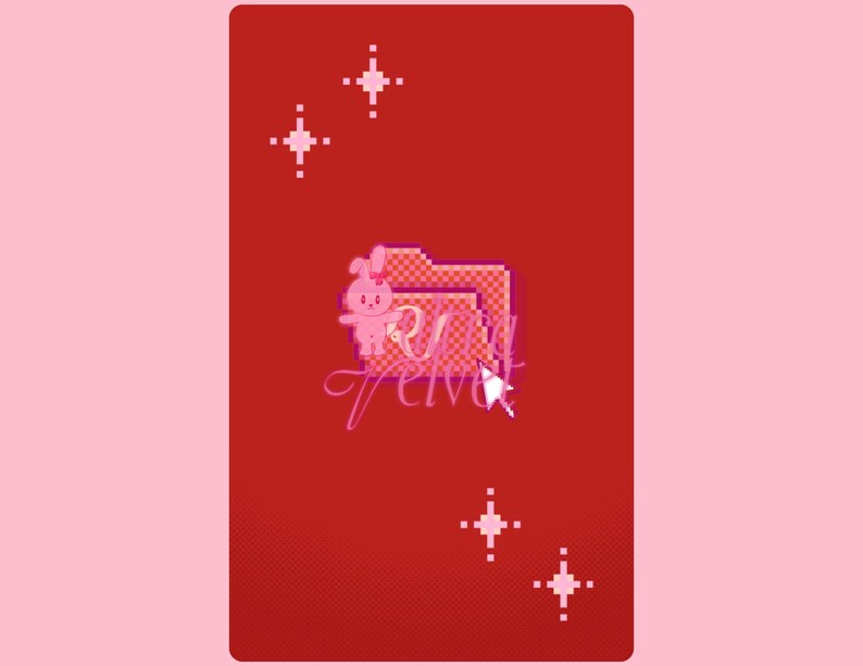 Velvet File Characters Red Velvet Kpop Photocard Binder Fillers - Etsy