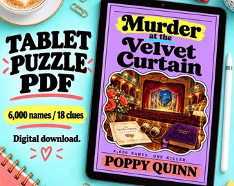 Theatermoordmysterie PDF voor tablets - Fluweelgordijn, 6000 namen en 18 aanwijzingen