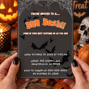 Invito alla festa di Halloween Boo Bash