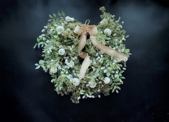 Fall Wreath, Thanksgiving Wreath, Farmhouse Pumpkin Wreath, Ready to Ship
