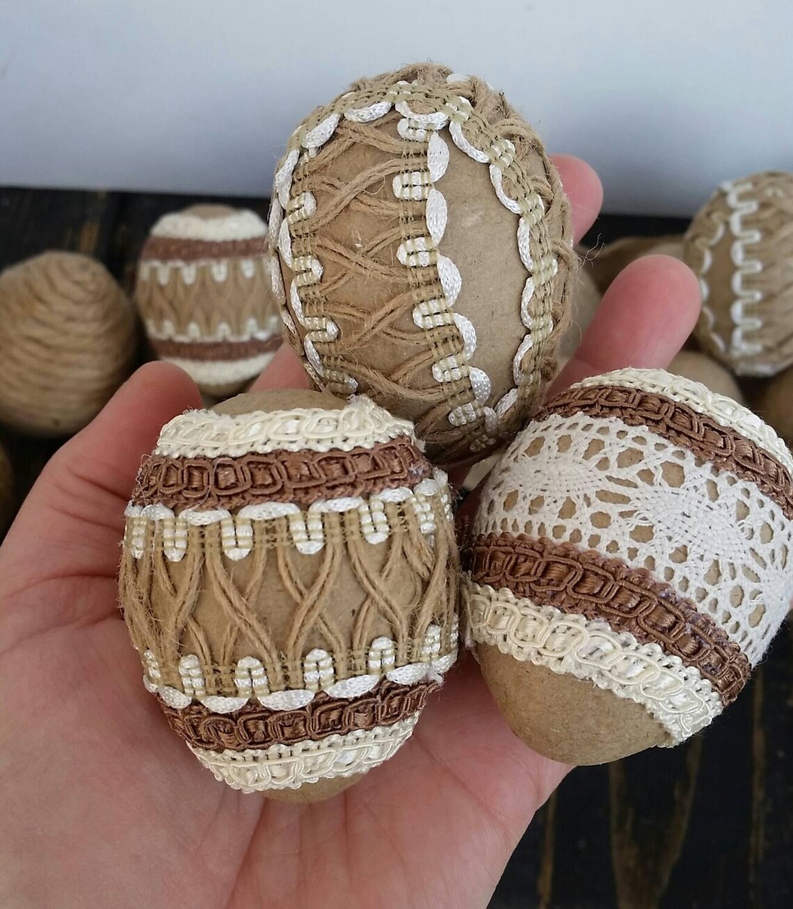 Decorative Easter Eggs Rustic Eggs Etsy