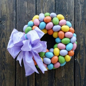 Easter Wreath, Easter Egg Wreath, Speckled Egg Wreath, Egg Wreath, Spring Wreath image 3