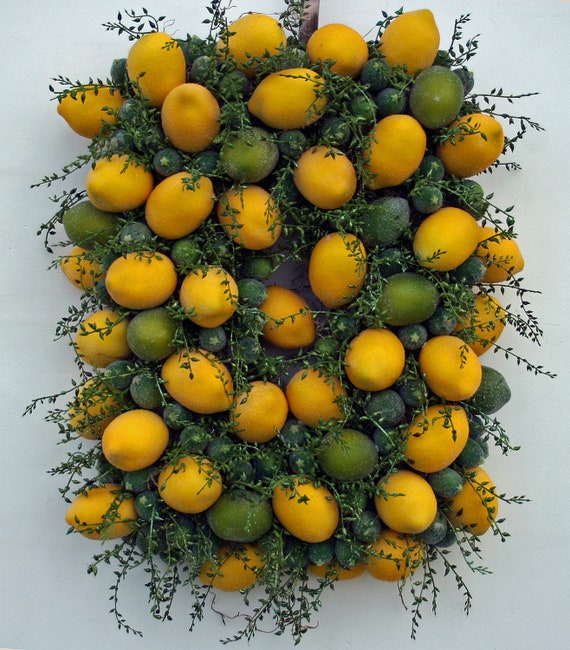 Fruit Wreath, Rectangular Citrus Fruit Wreath