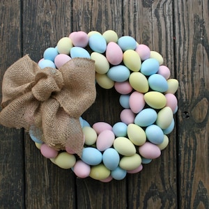 Easter Wreath, Easter Egg Wreath, Egg Wreath, Spring Wreath