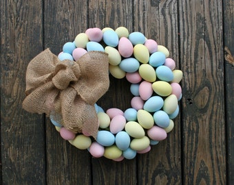 Easter Wreath, Easter Egg Wreath, Egg Wreath, Spring Wreath