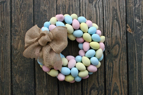 Easter Wreath, Easter Egg Wreath, Egg Wreath, Spring Wreath