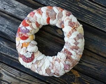 Shell Wreath, Sea Shell Wreath, Beach Wreath