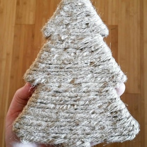 Christmas Ornament, Jute Rope Christmas Tree image 5