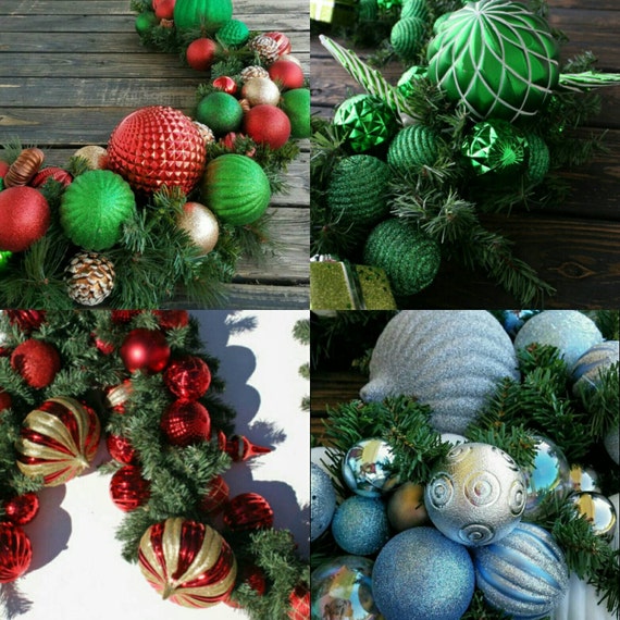 Christmas Garland Holiday Garland Mantel Garland Fireplace Etsy