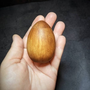 Decorative Easter Eggs, Easter Eggs, Wood Eggs, Two Stained Wood Eggs image 2