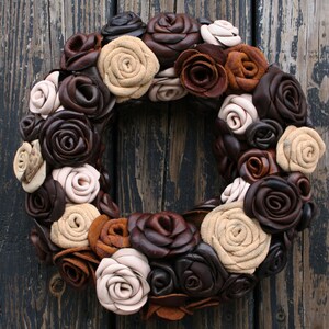 Wreath, Leather Flower Wreath
