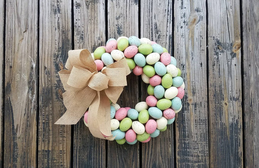 Easter Wreath Easter Egg Wreath Egg Wreath Speckled Egg