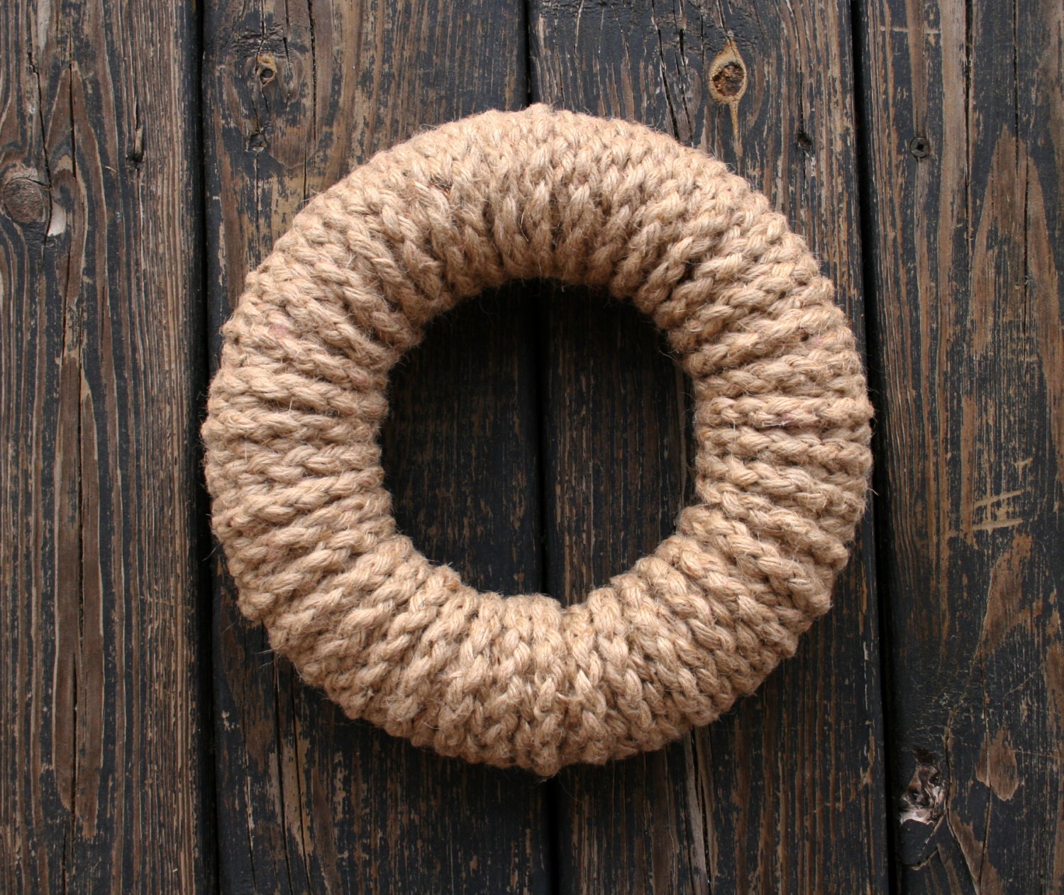 Woven Jute Wreath 