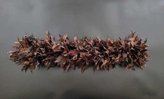Preserved Brown Oak Leaf Garland