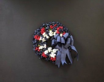 Patriotic Wreath, Memorial Day Wreath, 4th of July Wreath