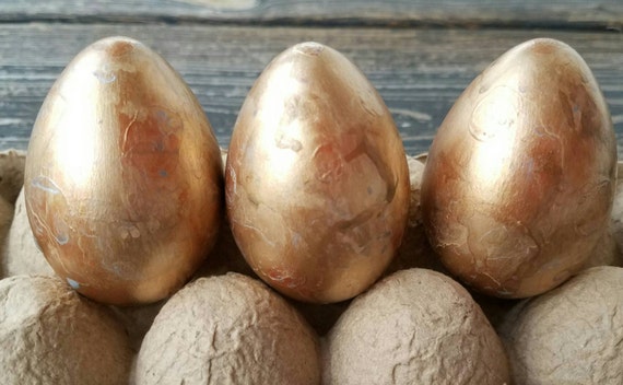 Decorative Easter Eggs, Easter Eggs, Metallic Eggs, Metal Leaf Eggs, Marbled Eggs
