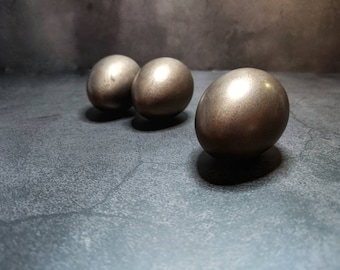 Metallic Easter Eggs: Spanish Copper Gilded Decorative Set