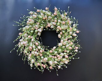 Egg Wreath, Easter Wreath, Easter Egg Wreath, Pearl Egg and Pip Wreath