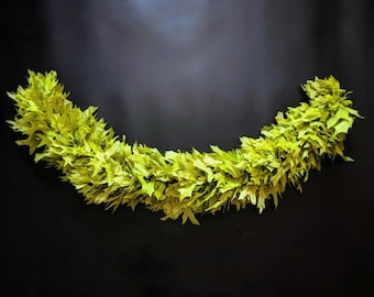 Garland, Preserved Green Oak Leaf Garland, Christmas Garland, Fall Garland, Autumn Garland, Thanksgiving Garland