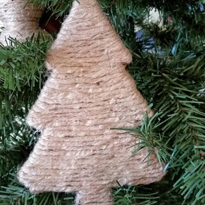 Christmas Ornament, Jute Rope Christmas Tree image 3