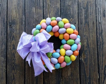 Speckled Egg Easter Wreath: Colorful Spring Decor