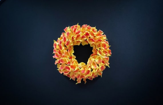 Calla Lily Easter Wreath: Elegant Spring Decor (20 inch)