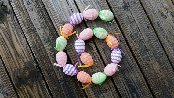 Clearance Easter Egg Garland, Easter Garland, Egg Garland