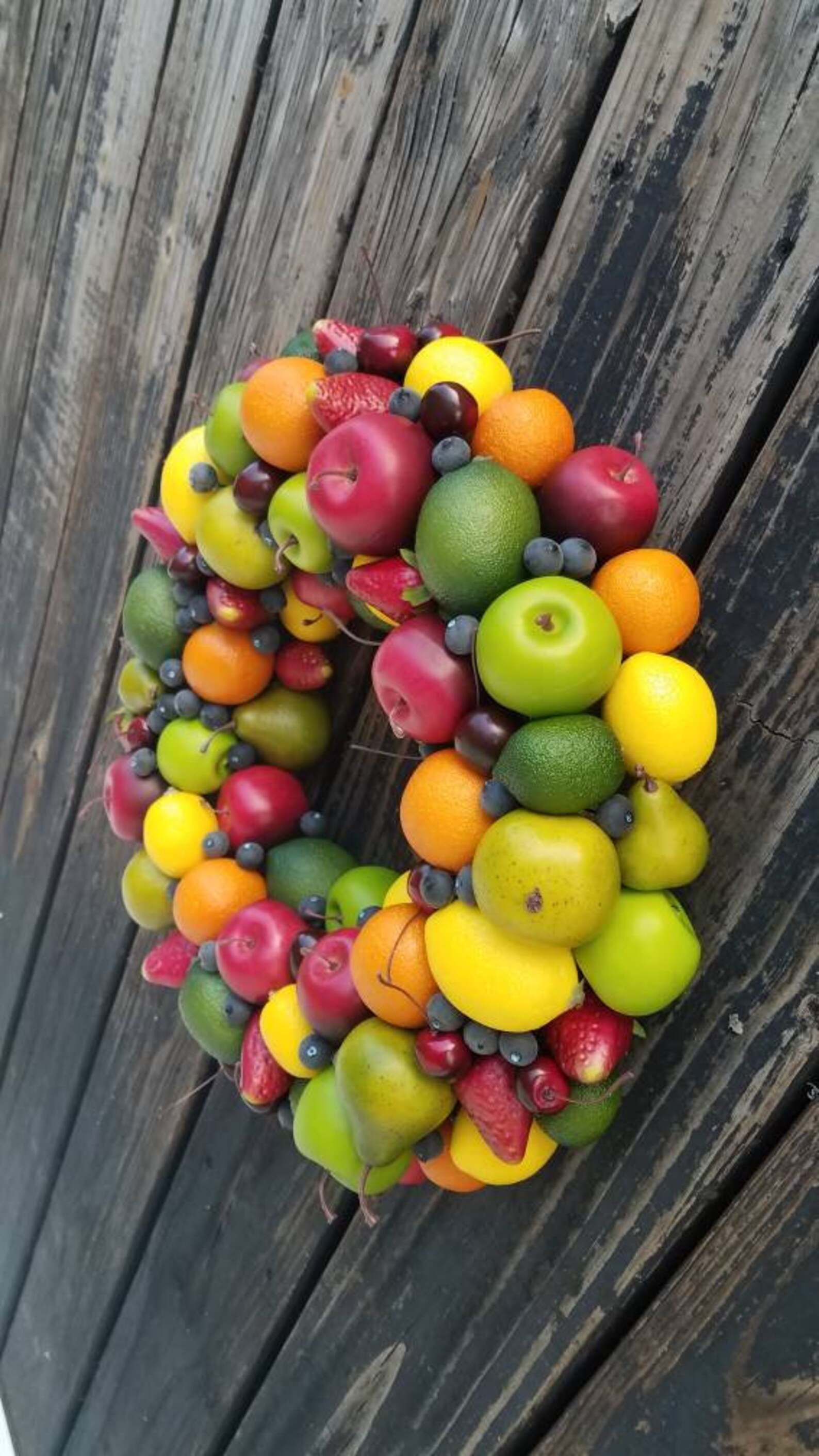 Fruit Wreath Artificial Miniature Fruit Wreath Etsy