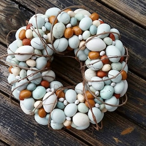 Easter Wreath, Rustic Egg Wreath, Egg Wreath, Easter Egg Wreath