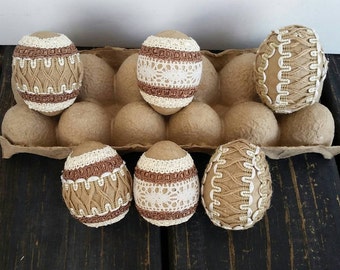 Decorative Easter Eggs, Rustic Eggs
