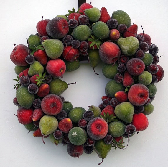 Fruit Wreath, Sugared Fruit Wreath