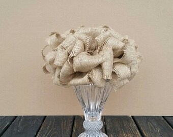 Christmas Tree Topper, Rustic Burlap Tree Topper