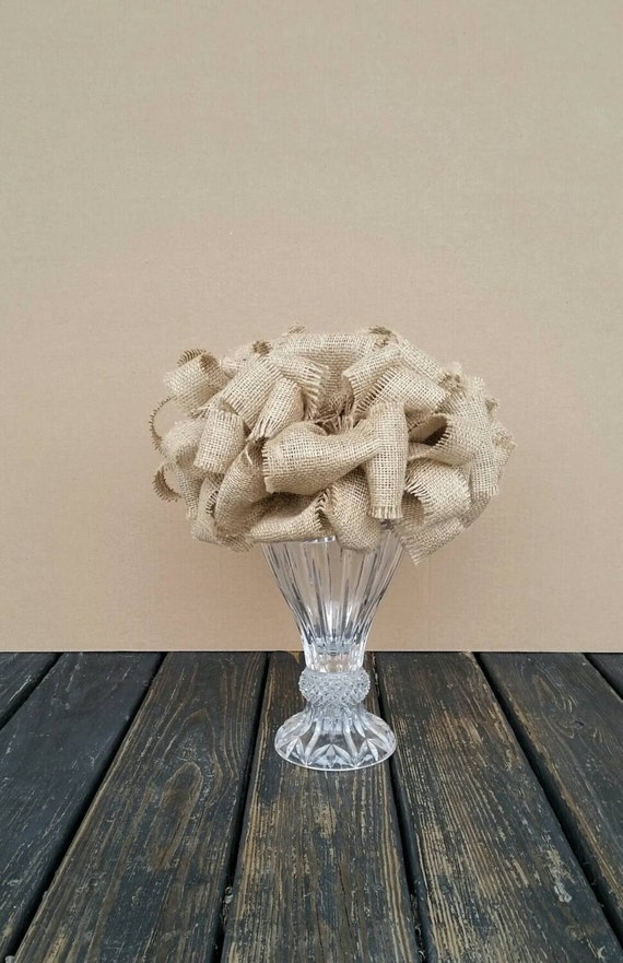 Christmas Tree Topper, Rustic Burlap Tree Topper