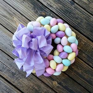 Easter Wreath, Easter Egg Wreath, Egg Wreath, Spring Wreath image 1