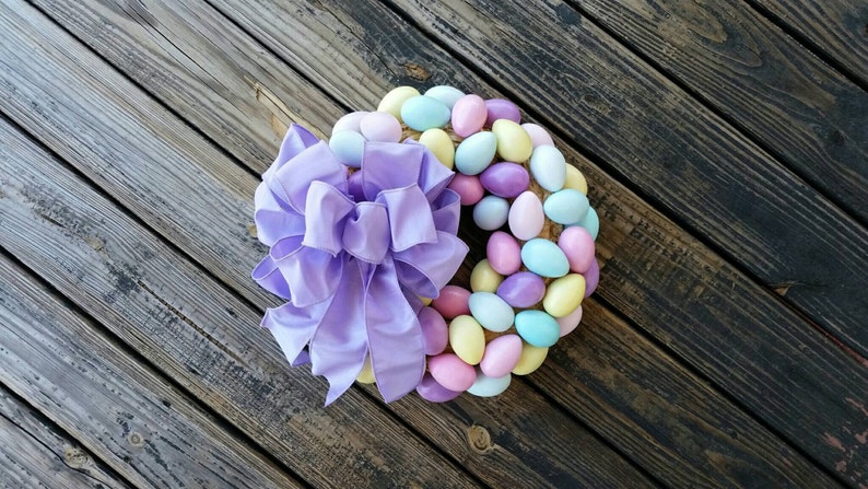 Easter Wreath, Easter Egg Wreath, Egg Wreath, Spring Wreath image 1