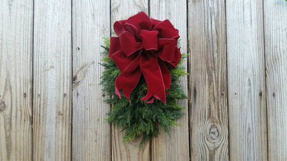 Christmas Wreath, Holiday Wreath, Christmas Spray, Christmas Swag, Holiday Swag, Artificial Cedar Swag