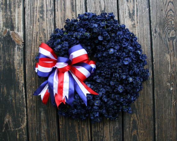 Patriotic Wreath, Memorial Day Wreath, 4th of July Wreath