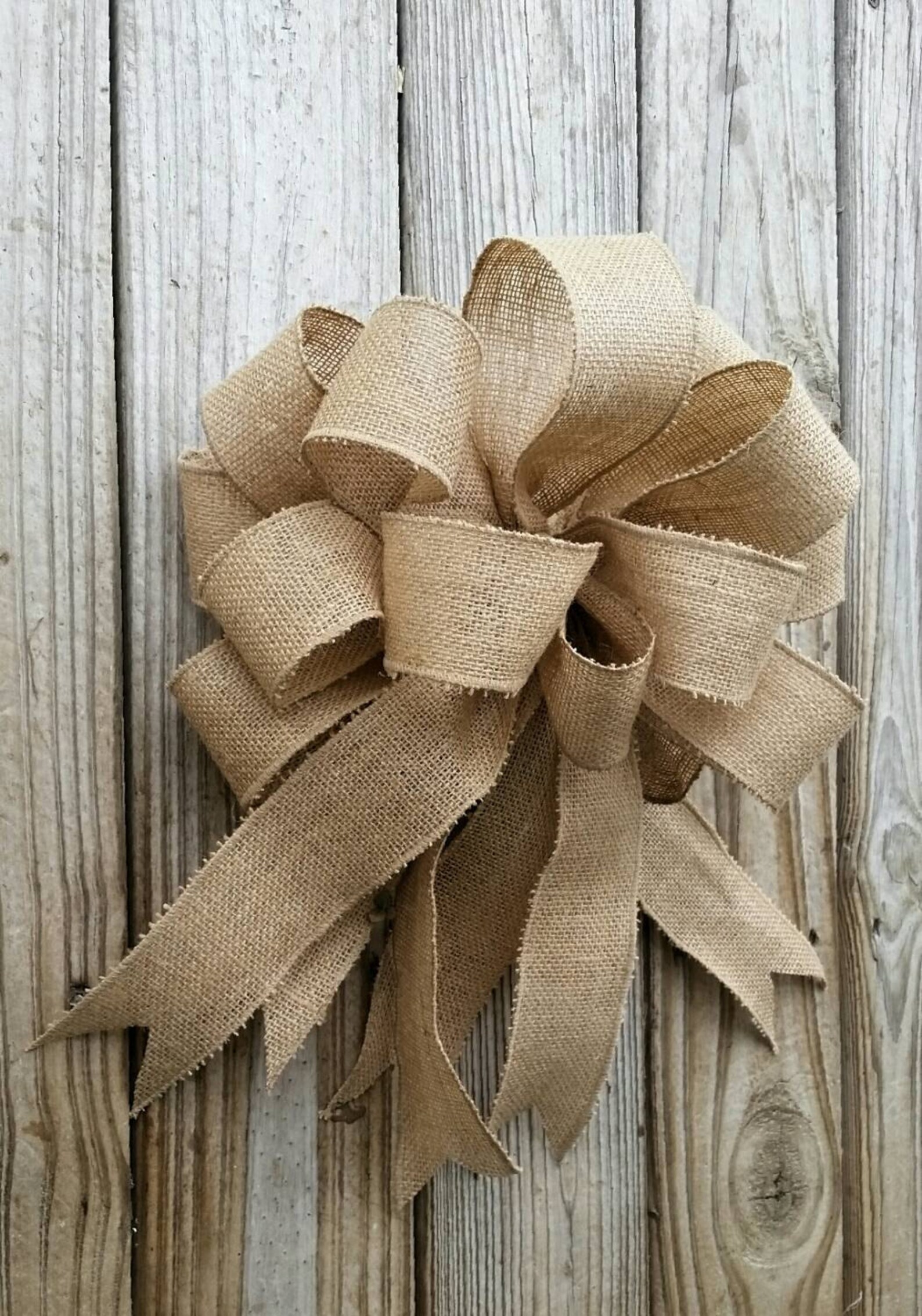 Jute Bow Burlap Bow Etsy