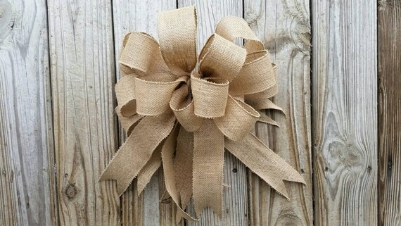 Jute Bow, Burlap Bow