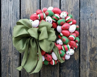 Easter Wreath, Easter Egg Wreath, Egg Wreath, Spring Wreath